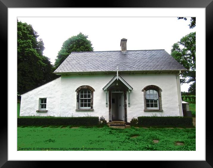 Old Irish Cottage Framed Mounted Print by Stephanie Moore