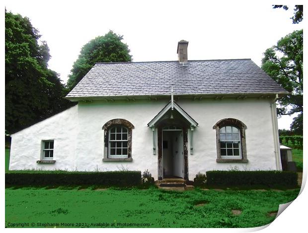 Old Irish Cottage Print by Stephanie Moore