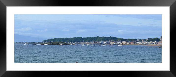Small yachts in Newtown Bay Millport Framed Mounted Print by Allan Durward Photography