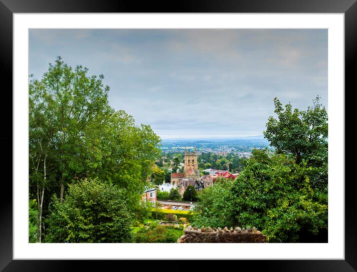 Malvern Panorama Framed Mounted Print by Maggie McCall