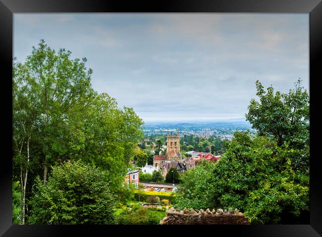 Malvern Panorama Framed Print by Maggie McCall