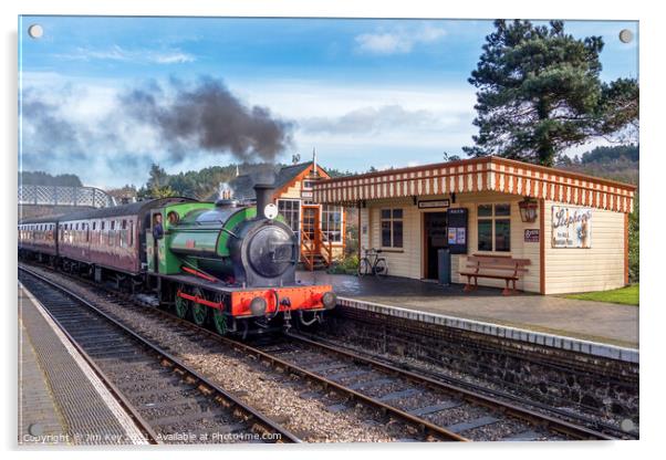 Weybourne Station Norfolk    Acrylic by Jim Key
