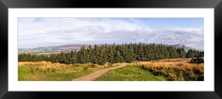 Beacon Fell Country Park panorama Framed Mounted Print by Jason Wells