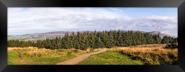 Beacon Fell Country Park panorama Framed Print by Jason Wells