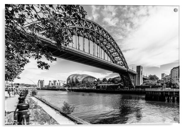 Landmarks of The Tyne. Acrylic by Darren Johnson