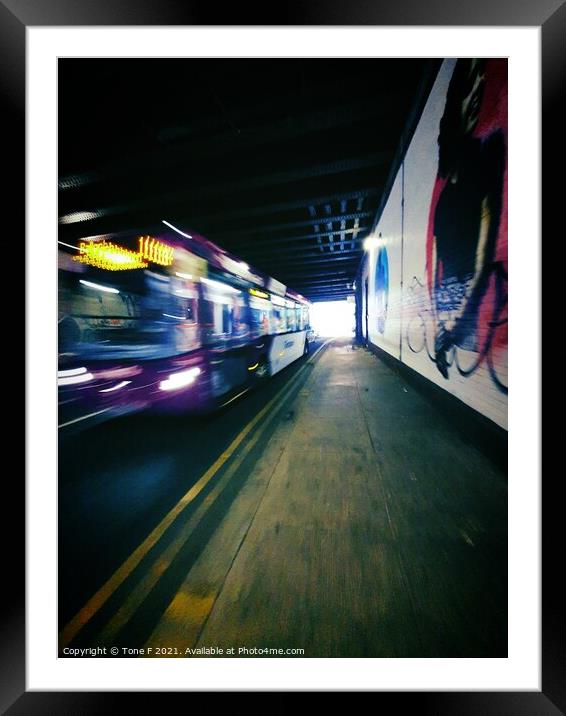 Bus  Framed Mounted Print by Tone F