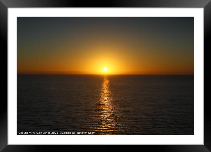 Sunrise in Fuerteventura Framed Mounted Print by Allan Jones