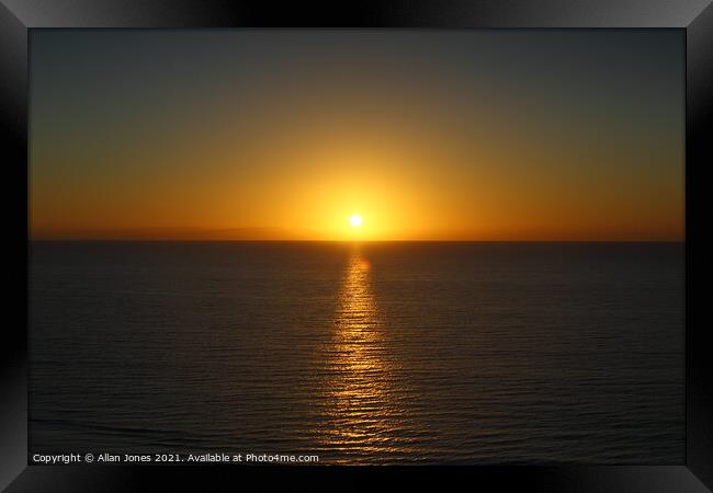 Sunrise in Fuerteventura Framed Print by Allan Jones