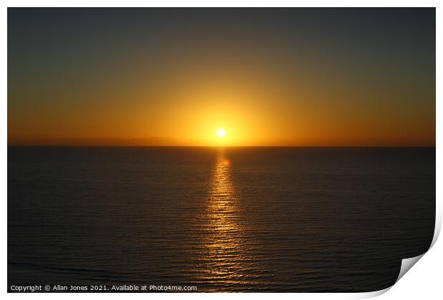 Sunrise in Fuerteventura Print by Allan Jones