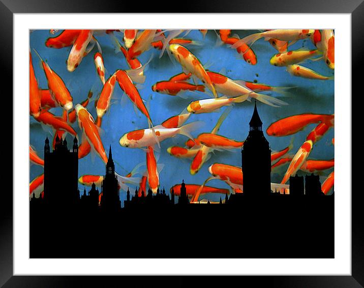 surreal skyline Framed Mounted Print by Heather Newton