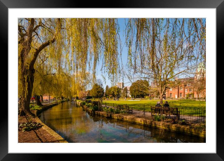 Abbey Gardens, Winchester Framed Mounted Print by Gerry Walden LRPS