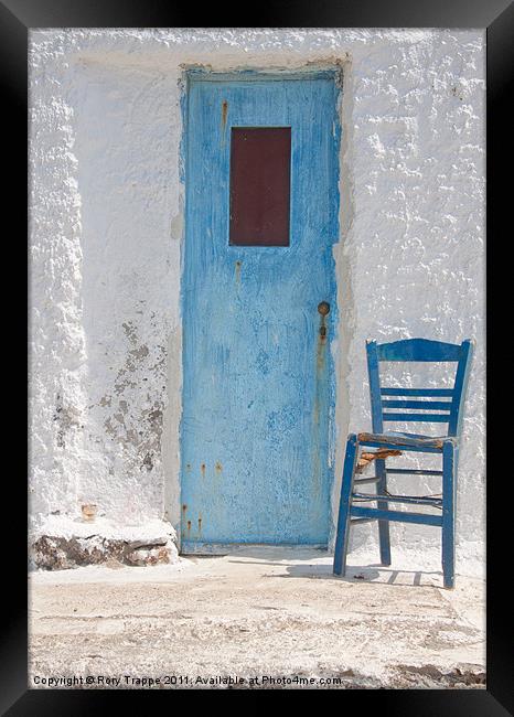 Blue door Framed Print by Rory Trappe