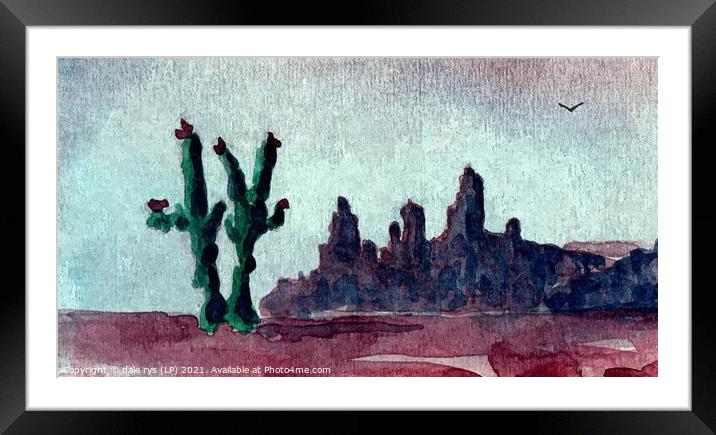 desert storm Framed Mounted Print by dale rys (LP)