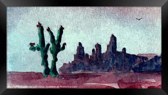 desert storm Framed Print by dale rys (LP)