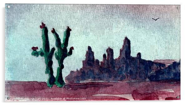 desert storm Acrylic by dale rys (LP)