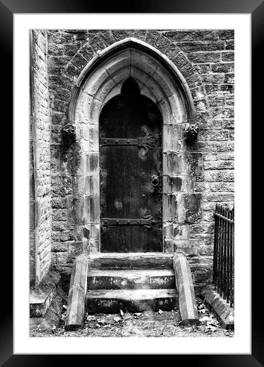 Church Door Framed Mounted Print by Glen Allen