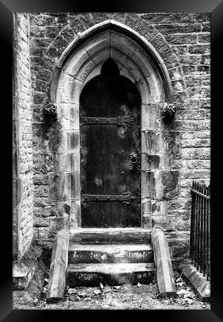 Church Door Framed Print by Glen Allen
