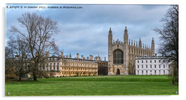 Kings College, Cambridge Acrylic by Jo Sowden