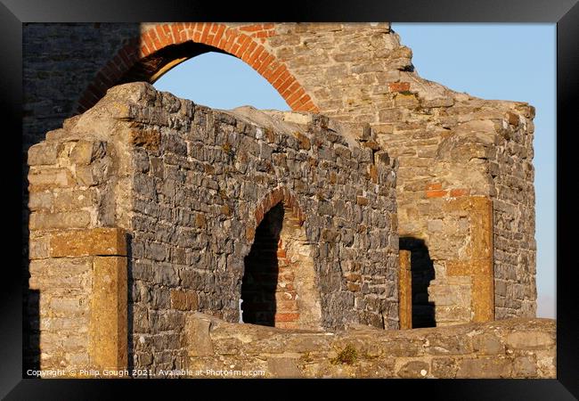 Building arch Framed Print by Philip Gough