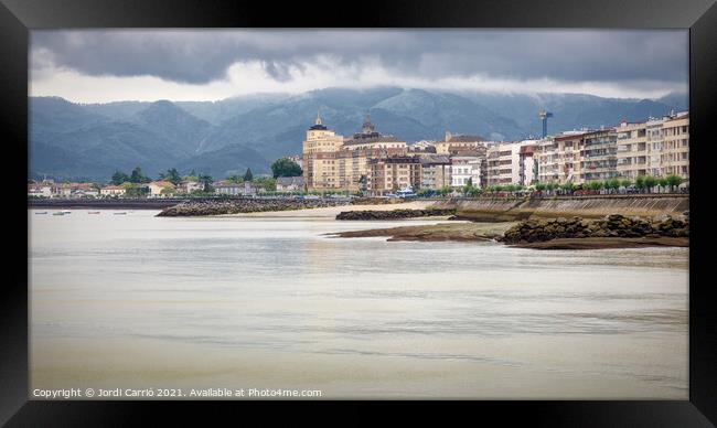 Low tide in Hondarribia, Euskadi - CR2106-5555-DES Framed Print by Jordi Carrio