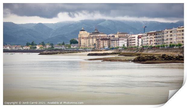 Low tide in Hondarribia, Euskadi - CR2106-5555-DES Print by Jordi Carrio