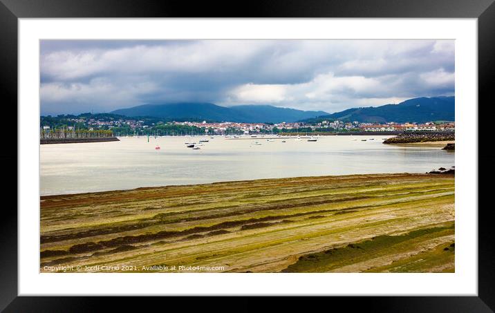 Low tide in Hondarribia, Euskadi. Spain - Orton glow Edition - 9 Framed Mounted Print by Jordi Carrio