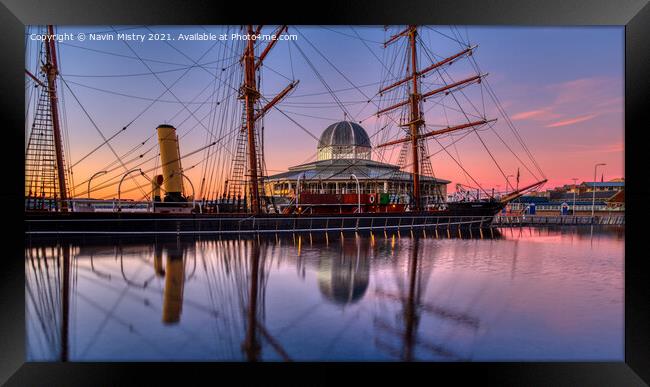 The RRS Discovery, Dundee  Framed Print by Navin Mistry