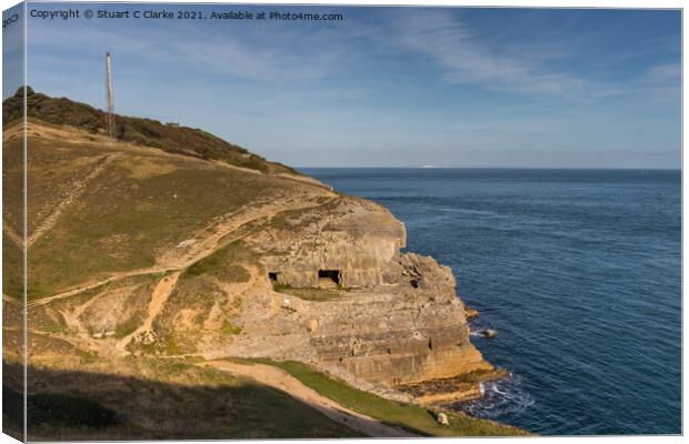 Tilly Whim Caves Canvas Print by Stuart C Clarke