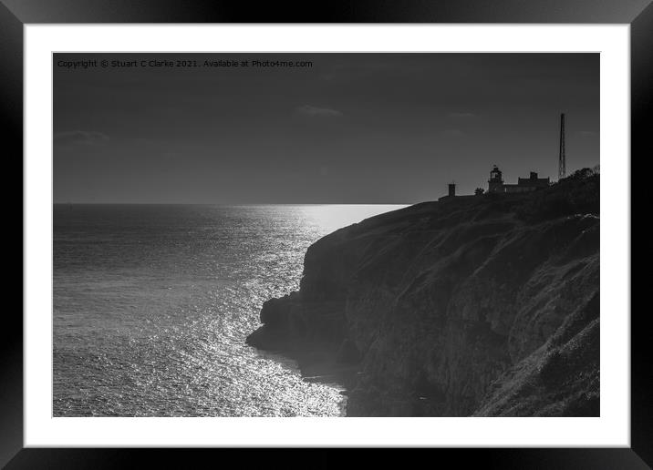 Anvil Point lighthouse Framed Mounted Print by Stuart C Clarke