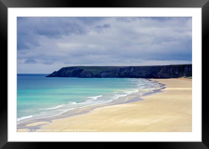 Traigh Mhor, North Tolsta, Lewis, Outer Hebrides Framed Mounted Print by Kasia Design