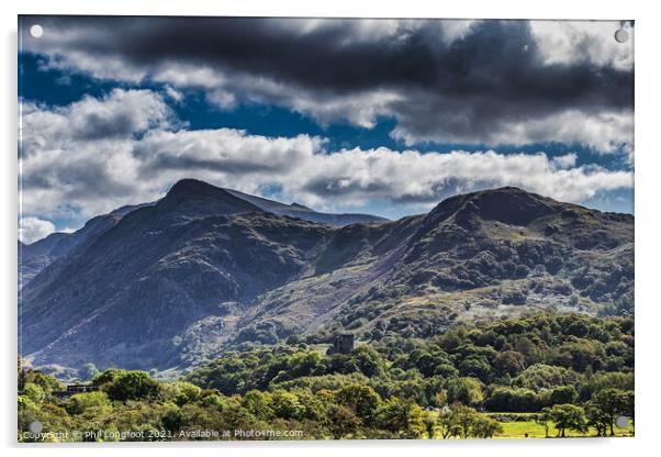 Snowdonia Mountain Range near Llanberis North Wales Acrylic by Phil Longfoot