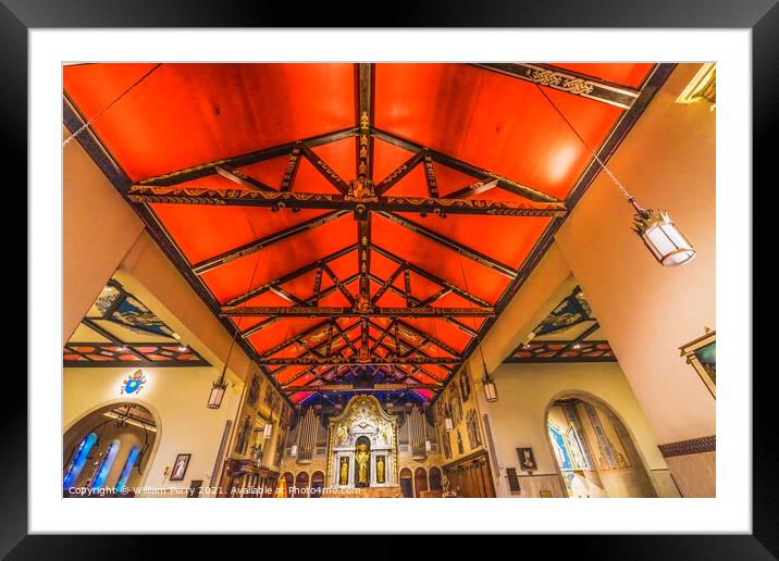 Aktar Basilica Cathedral Saint Augustine Florida Framed Mounted Print by William Perry