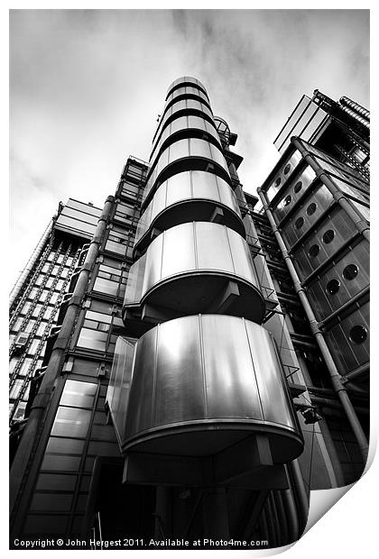 Lloyds Building Print by John Hergest