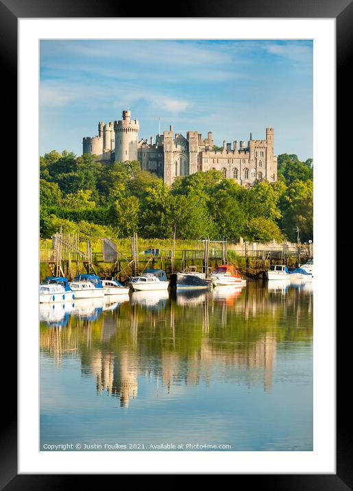Arundel Castle, South Downs National Park Framed Mounted Print by Justin Foulkes