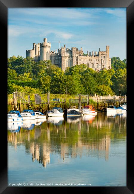 Arundel Castle, South Downs National Park Framed Print by Justin Foulkes