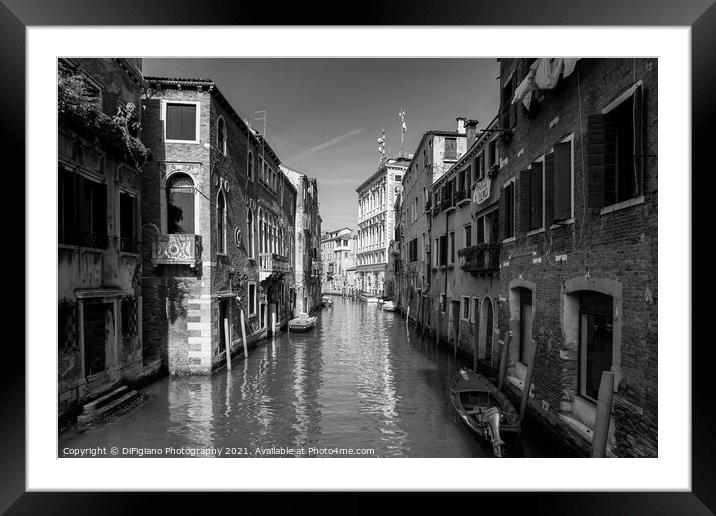 Downtown Venice Framed Mounted Print by DiFigiano Photography