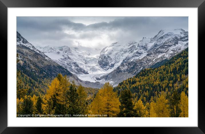 Morteratsch Valley Framed Mounted Print by DiFigiano Photography