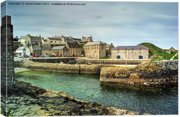 Portsoy Canvas Print by Jamie Green