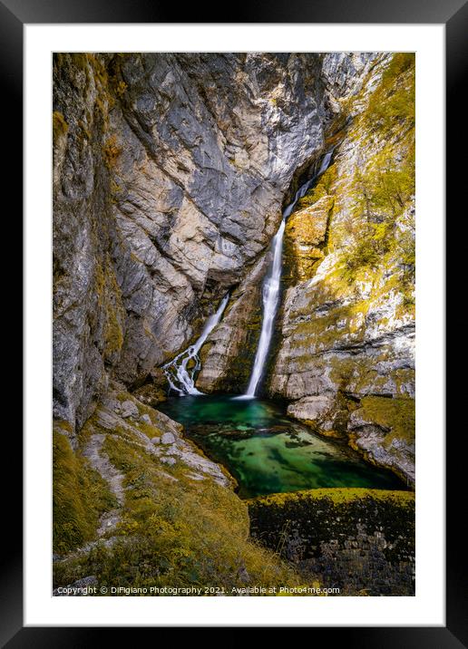 Slavica Falls Framed Mounted Print by DiFigiano Photography
