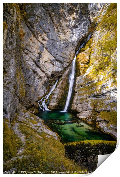Slavica Falls Print by DiFigiano Photography