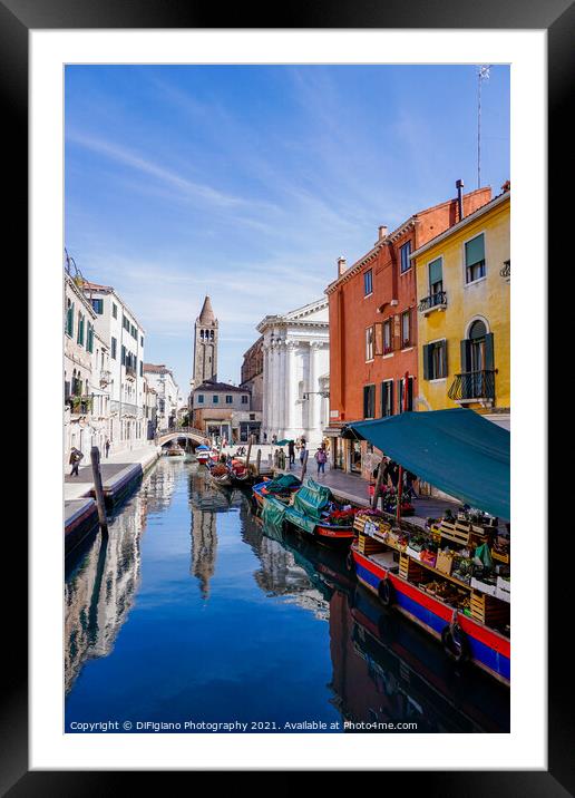 Venice Side Street Framed Mounted Print by DiFigiano Photography
