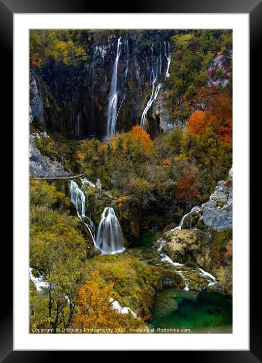 Great Falls of Plitvice Framed Mounted Print by DiFigiano Photography