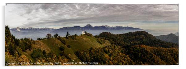 Saint Primoz and Felicjan Fall Panorama Acrylic by DiFigiano Photography