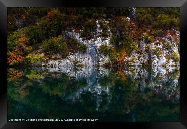 Autumn Reflections Framed Print by DiFigiano Photography
