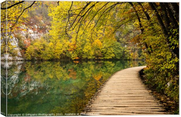Lakeside Boardwalk 3 Canvas Print by DiFigiano Photography