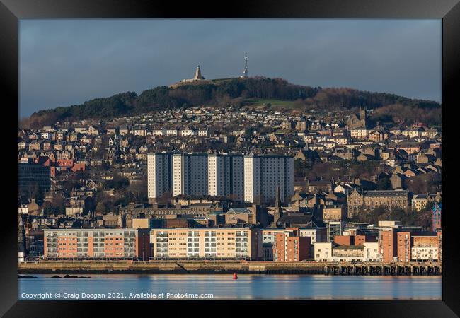 Dundee City View Framed Print by Craig Doogan