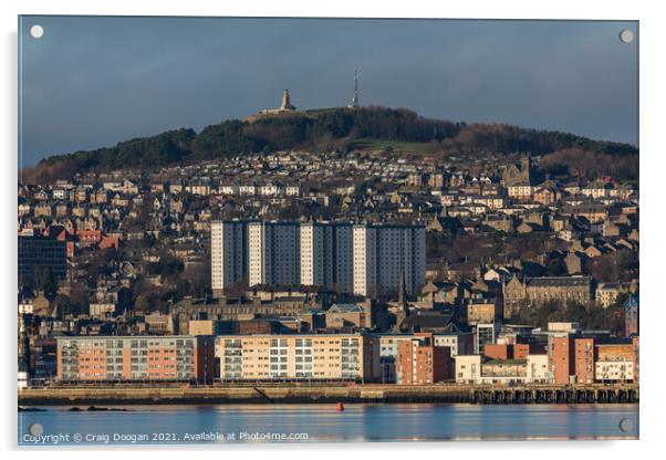 Dundee City View Acrylic by Craig Doogan