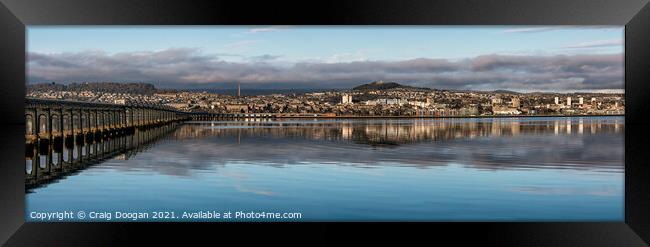 Dundee City Panorama Framed Print by Craig Doogan