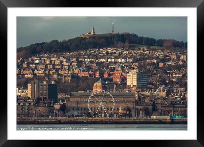 Dundee City Law Hill Framed Mounted Print by Craig Doogan