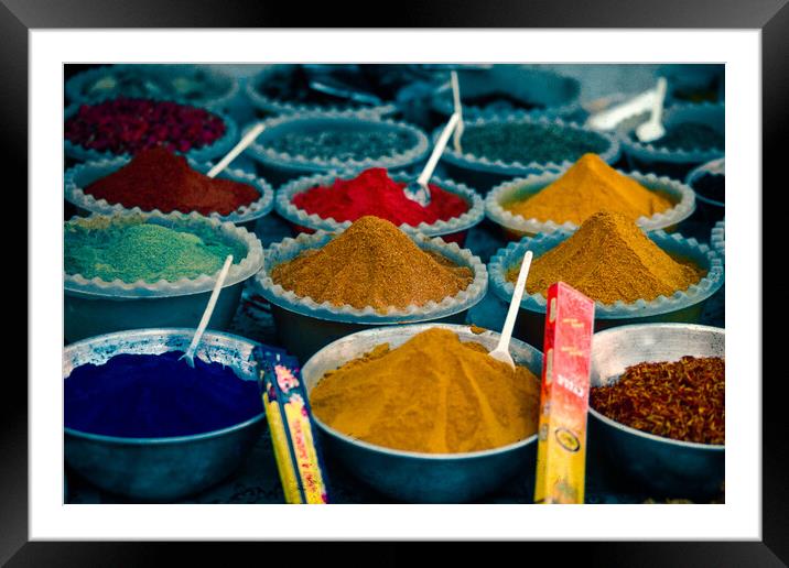 Spices, Colours, Flavours Framed Mounted Print by Gerry Walden LRPS